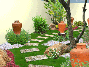 Sân vườn nhỏ đẹp cho nhà phố