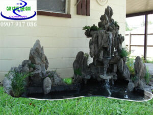 hòn non bộ trong nhà