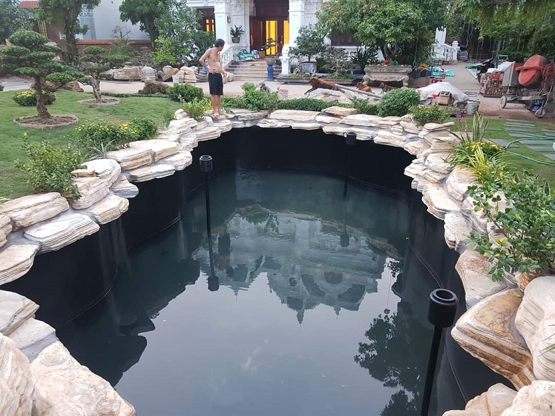 Hồ cá koi - Nghệ thuật sống hòa quyện cùng thiên nhiên trong không gian nhà bạn