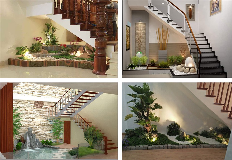 Khám phá vẻ đẹp độc đáo của <strong>tiểu cảnh cầu thang</strong> – nghệ thuật trang trí nội thất đẳng cấp