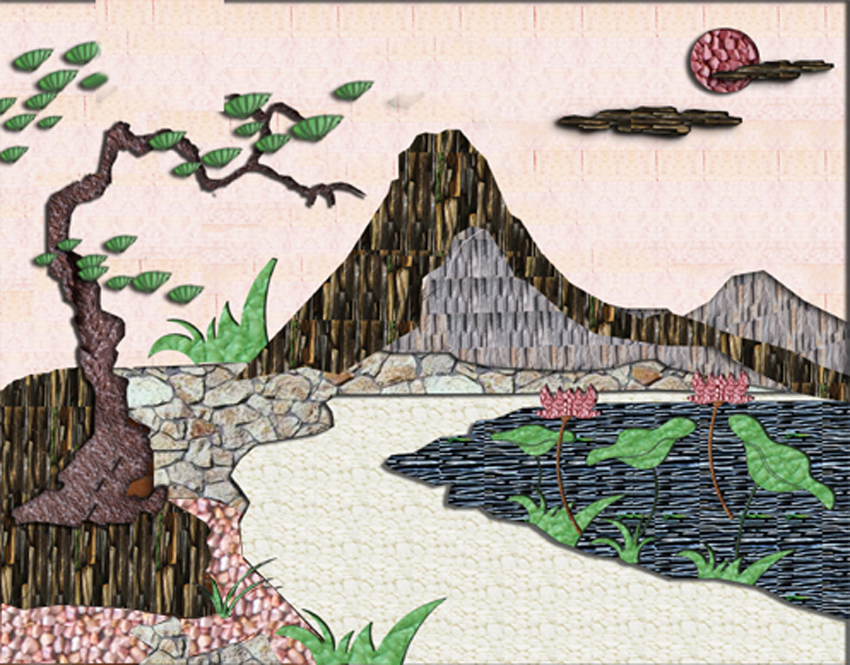 Tranh đá ốp tường phòng khách - Nghệ thuật đá tự nhiên cho không gian sống