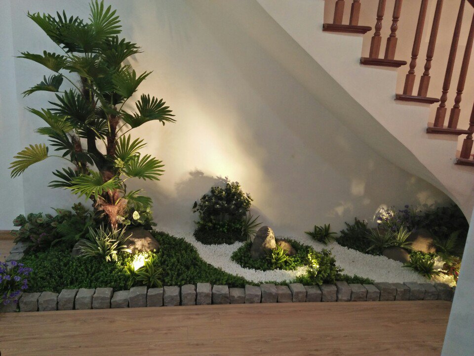 Tiểu cảnh cầu thang đẹp – Nâng tầm không gian sống với thiết kế sáng tạo