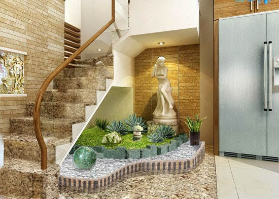 Tiểu cảnh dưới cầu thang - Bí quyết tạo điểm nhấn cho không gian sống của bạn