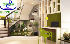 tiểu cảnh gầm cầu thang hiện đại